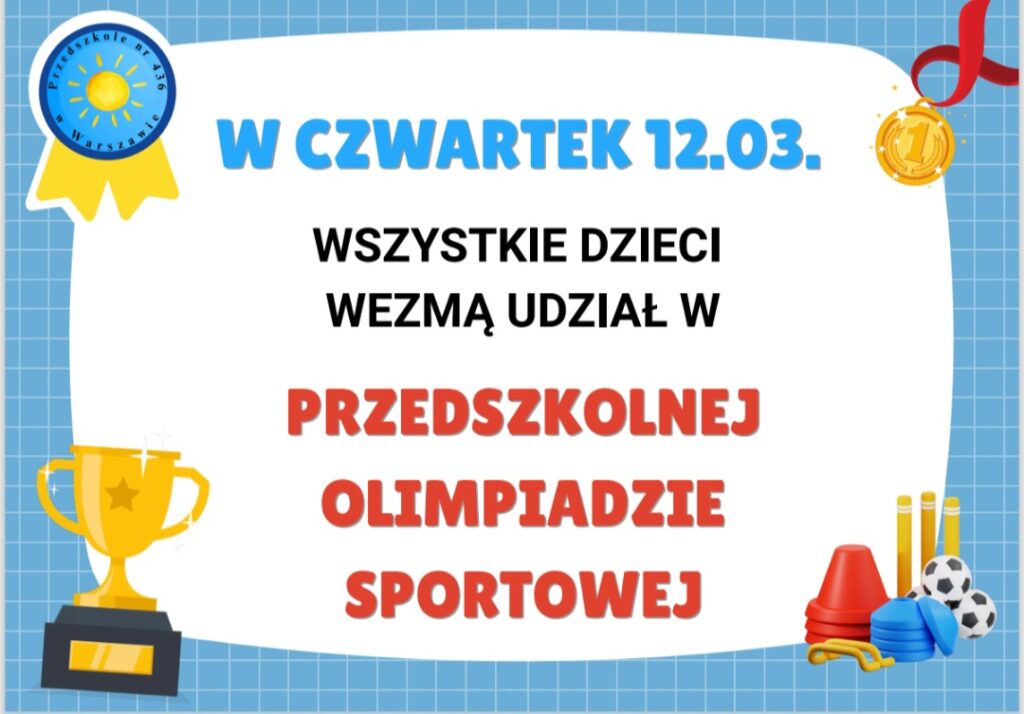Zdjęcie do wpisu: Przedszkolna Olimpiada Sportowa